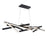 dweLED Parallax 42" LED Linear Pendant 3000K, Black - PD-73142-BK