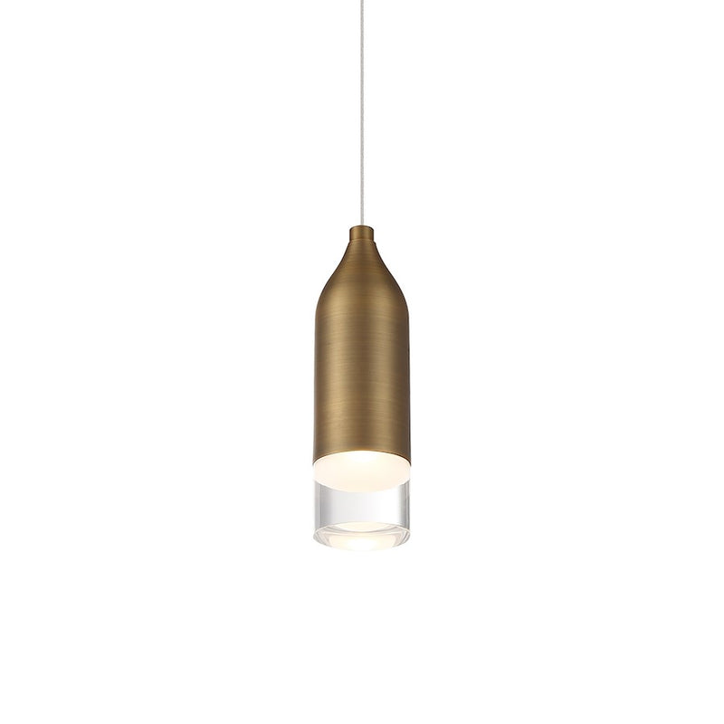 dweLED Action 8" LED 1 Light Pendant, 3000K, White