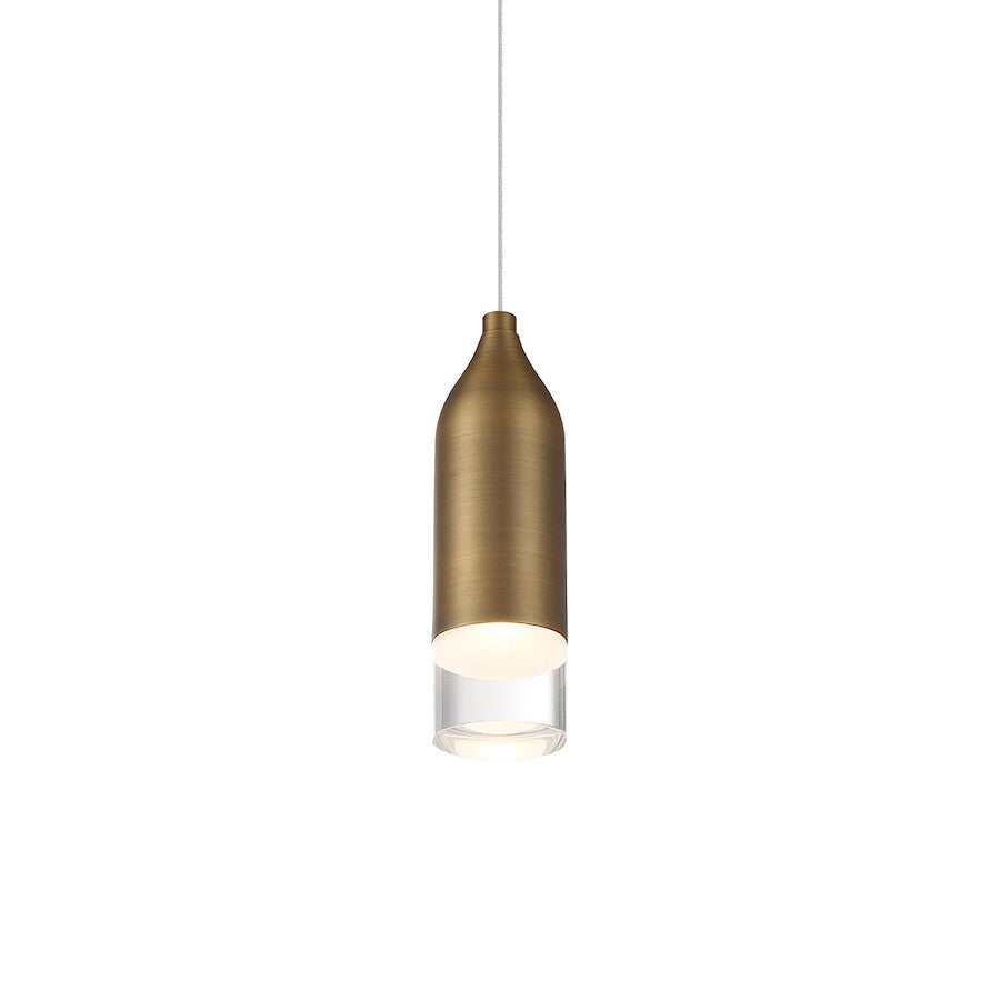 dweLED Action 8" LED 1 Light Pendant, 3000K, White
