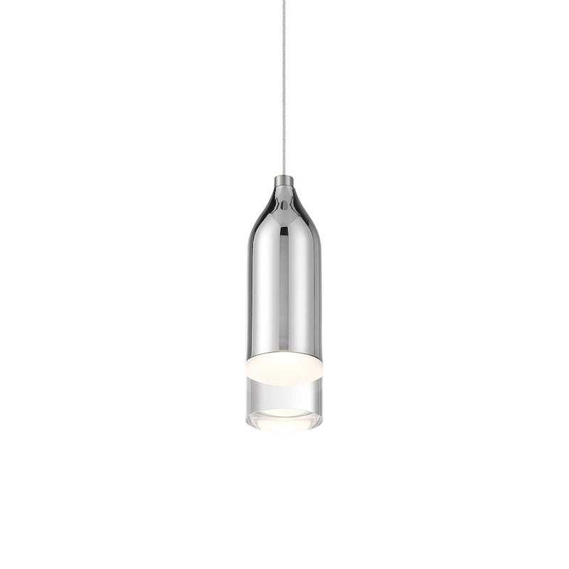 dweLED Action 8" LED 1 Light Pendant, 3000K, White