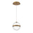 dweLED Cyllindra 1 Light 6" Mini-Pendant/2700K, Aged Brass/ - PD-77506-27-AB
