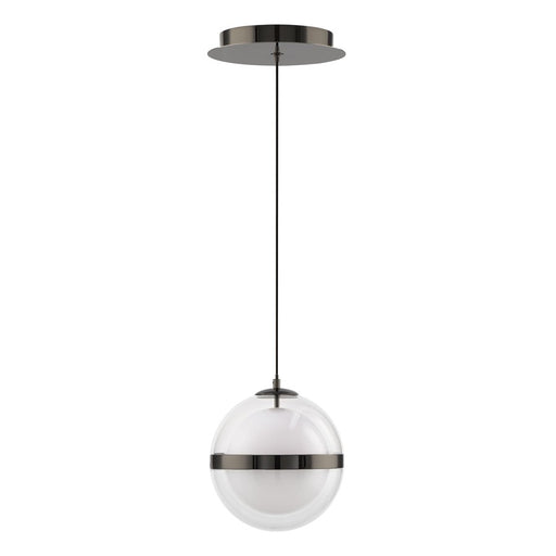 dweLED Cyllindra 1 Light 6" Mini-Pendant/2700K, Black Chrome