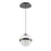 dweLED Cyllindra 1 Light 6" Mini-Pendant/2700K, Black Chrome