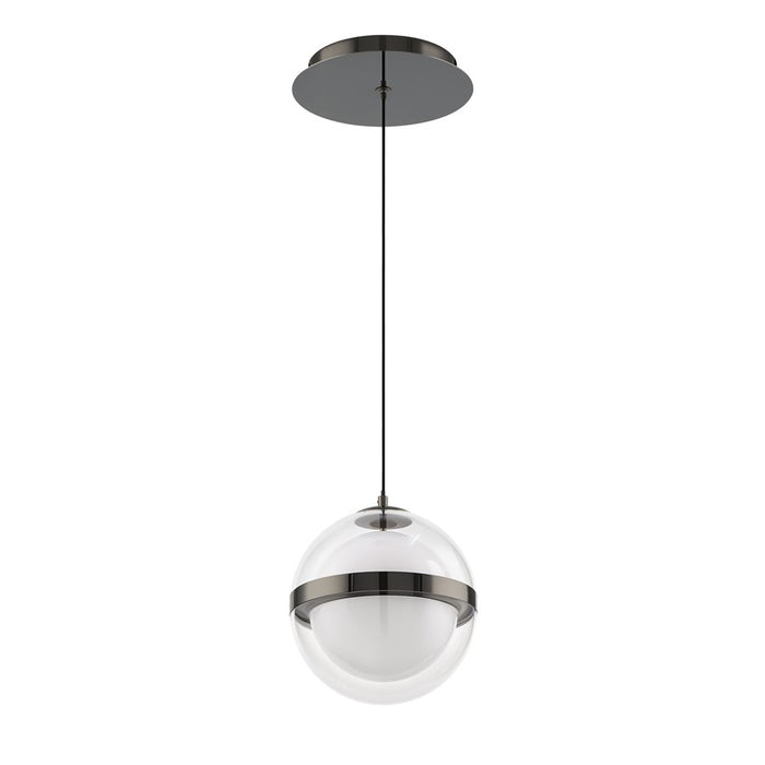 dweLED Cyllindra 1 Light 6" Mini-Pendant/2700K, Black Chrome