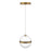 dweLED Cyllindra 1 Light 6" Mini-Pendant/3000K, Aged Brass