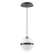 dweLED Cyllindra 1 Light 6" Mini-Pendant/3500K, Black Chrome/ - PD-77506-35-BC