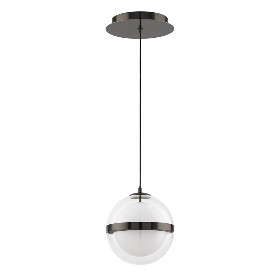 dweLED Cyllindra 1 Light 6" Mini-Pendant/4000K, Black Chrome/ - PD-77506-40-BC