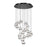 dweLED Cyllindra 21 Light Multi-Light Pendant, Black Chrome/ - PD-77521R-BC