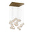 dweLED Cyllindra 25 Light Multi-Light Pendant, Aged Brass/ - PD-77525S-AB