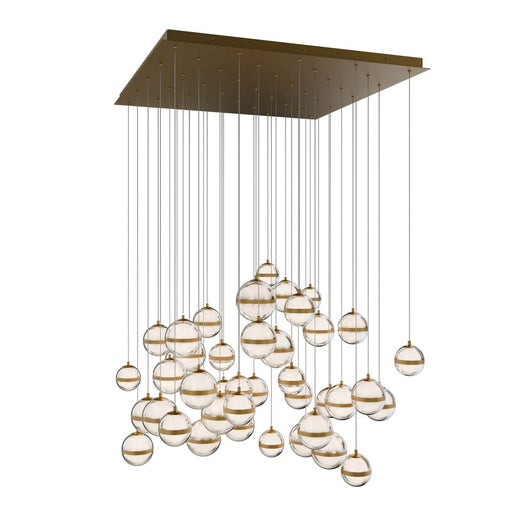 dweLED Cyllindra 41 Light Multi-Light Pendant, Aged Brass/ - PD-77541S-AB