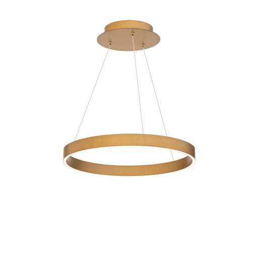 dweLED Sirius 18" LED Pendant 3000K, Aged Brass - PD-81118-AB