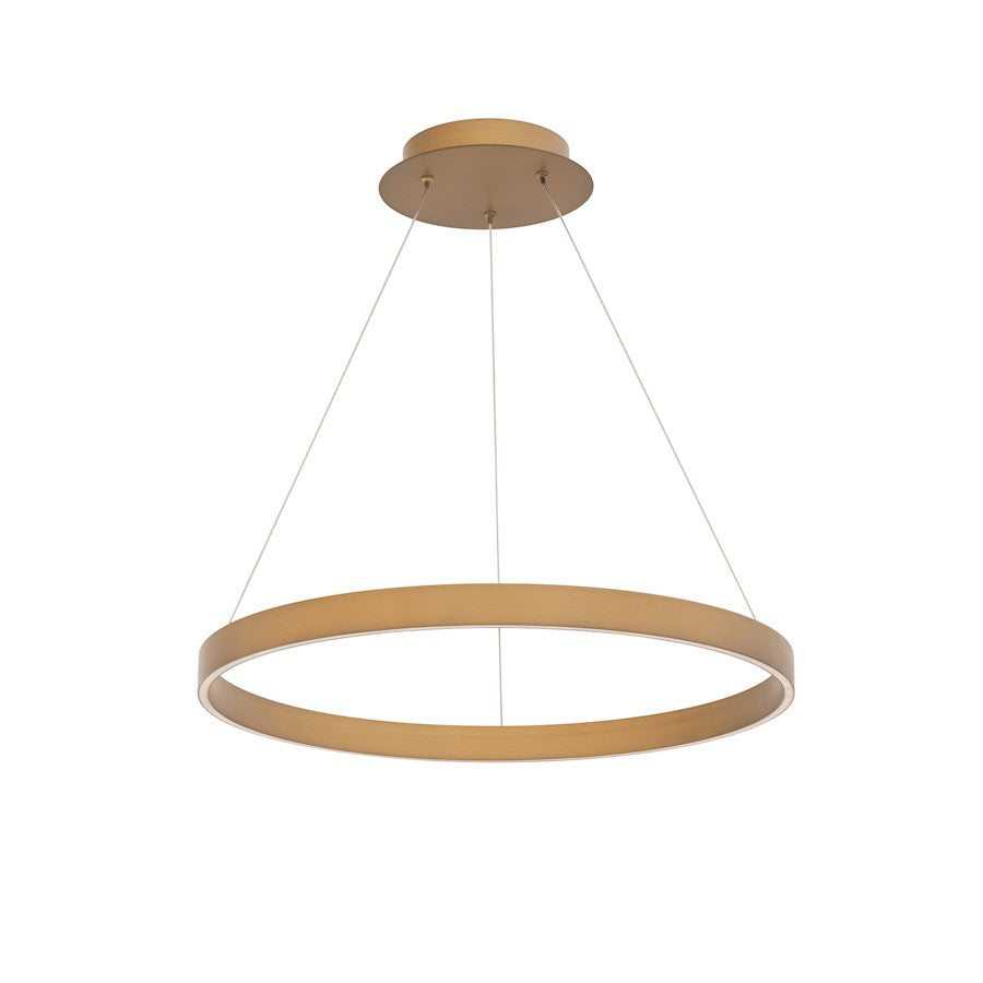 dweLED Sirius 24" LED Pendant 3000K, Aged Brass - PD-81124-AB