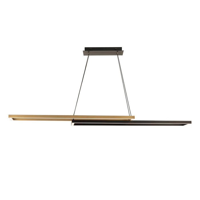 dweLED Double Entendre 42" LED Linear Pendant 4000K, BKBS