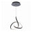 dweLED Vornado 7" LED 1 Light Pendant, 3000K, Chrome/White