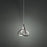 dweLED Vornado 7" LED 1 Light Pendant, 3000K, Chrome/White