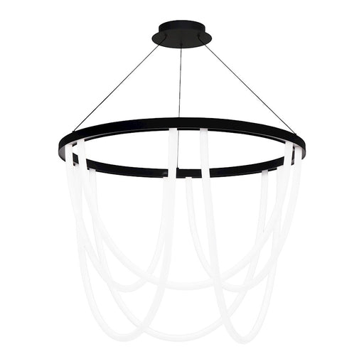 dweLED Margarite 36" LED Chandelier 3000K, Black - PD-89436-BK