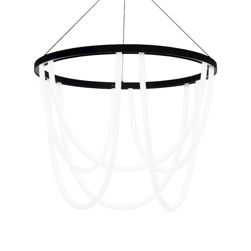 dweLED Margarite 36" LED Chandelier 3000K, Black
