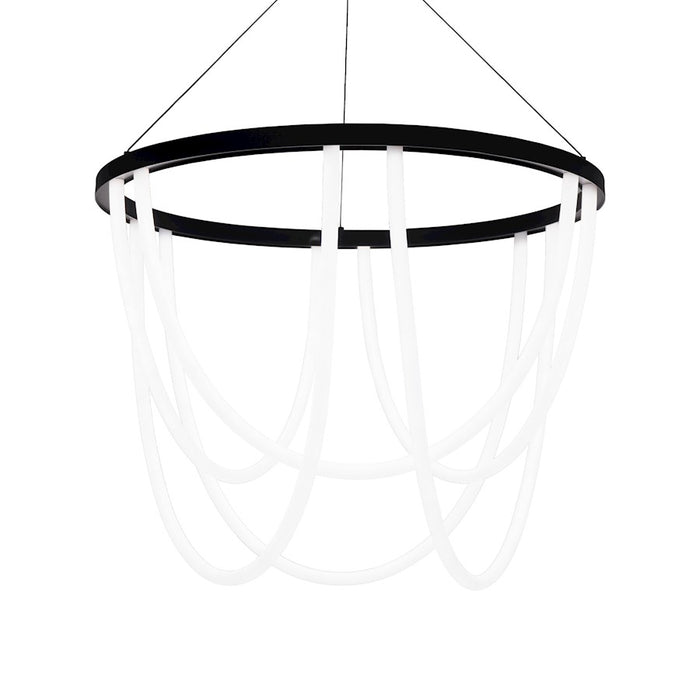 dweLED Margarite 36" LED Chandelier 3000K, Black