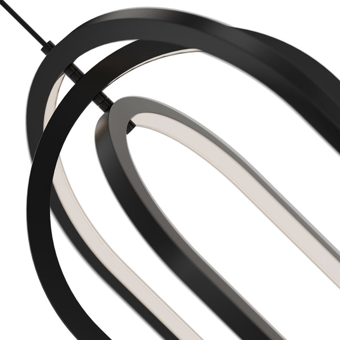 dweLED Helmet 3 Light 30" Pendant/3000K, Black/White