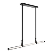 dweLED Balance Beam 1Lt 53" Linear Pendant/2700K, Black/Frost - PD-97552-27-BK