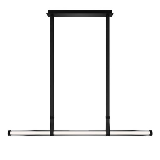 dweLED Balance Beam 1Lt 53" Linear Pendant/3000K, Black/Frost