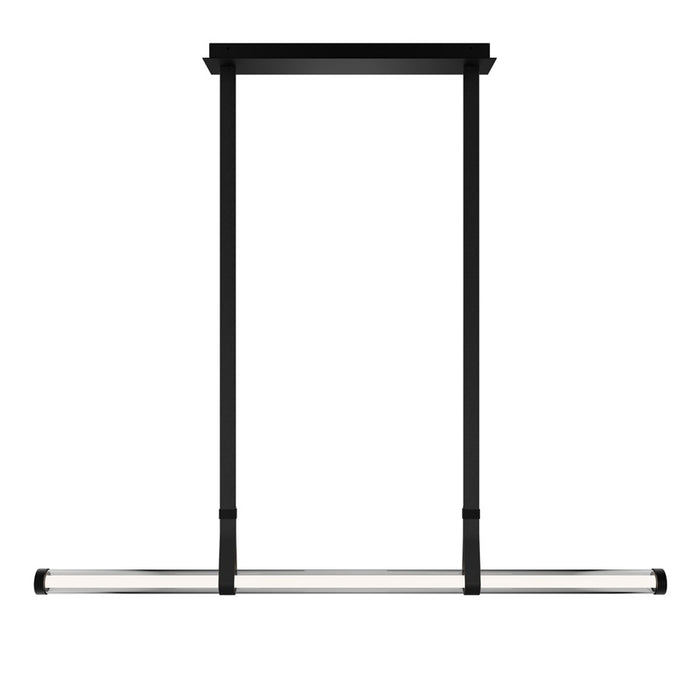dweLED Balance Beam 1Lt 53" Linear Pendant/3000K, Black/Frost