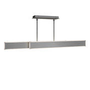 dweLED Bastone 2Lt 50" Linear Pendant/2700K, Nickel/Clear/Etch - PD-99450-27-BN