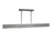 dweLED Bastone 2Lt 50" Linear Pendant/3000K, Nickel/Clear/Etch - PD-99450-30-BN