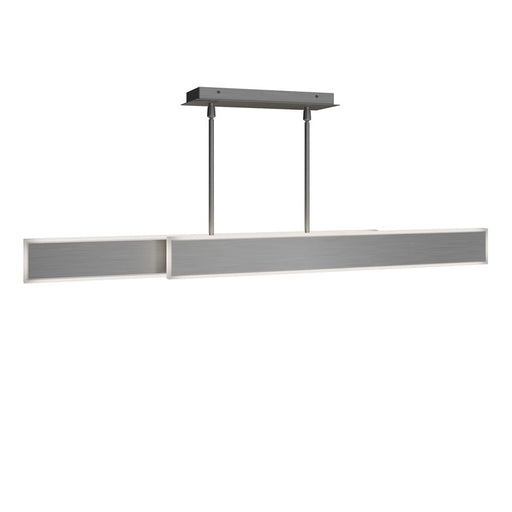 dweLED Bastone 2Lt 50" Linear Pendant/3000K, Nickel/Clear/Etch - PD-99450-30-BN