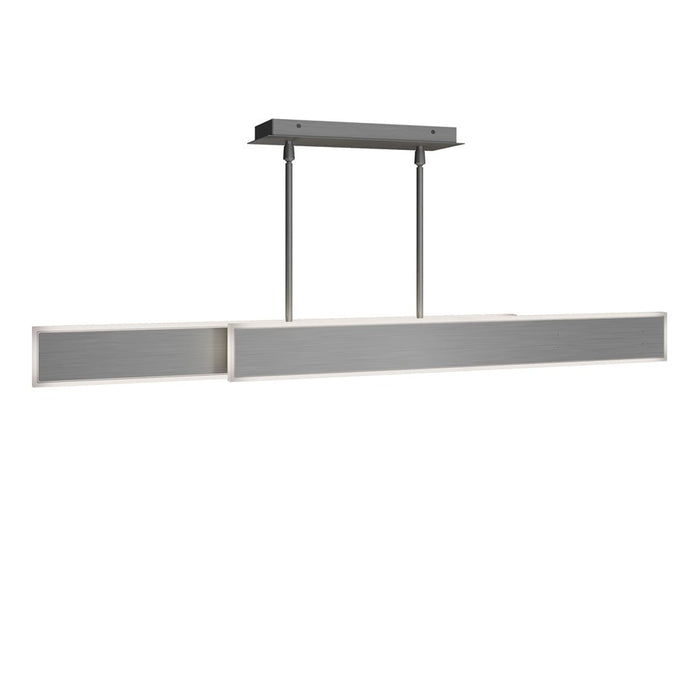 dweLED Bastone 2Lt 50" Linear Pendant/3500K, Nickel/Clear/Etch - PD-99450-35-BN