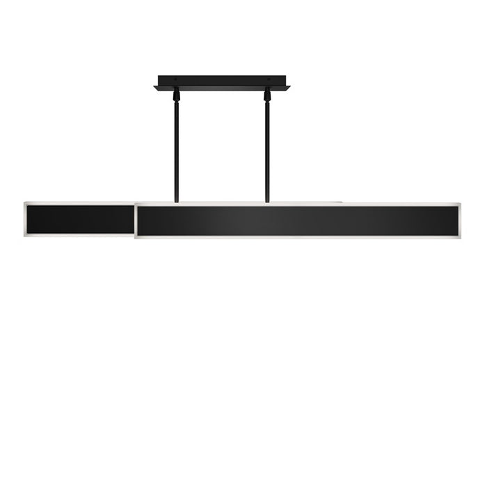 dweLED Bastone 2Lt 50" Linear Pendant/4000K, Black/Clear/Etched