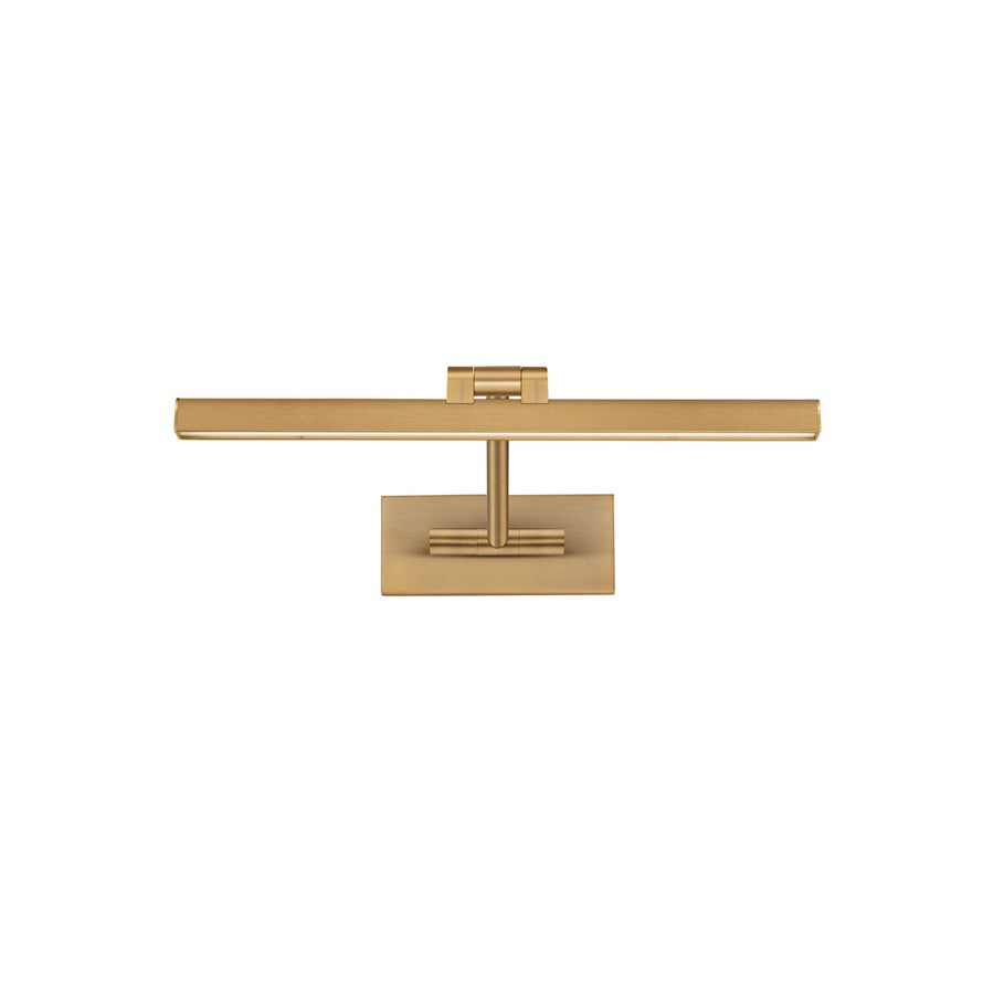 dweLED Reed 1 Light 17" Picture Light, Aged Brass/ - PL-11017-AB
