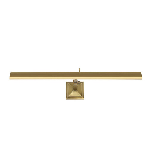 dweLED Hemmingway 24" LED 1 Light Picture Light 2700K, Brass/Frost