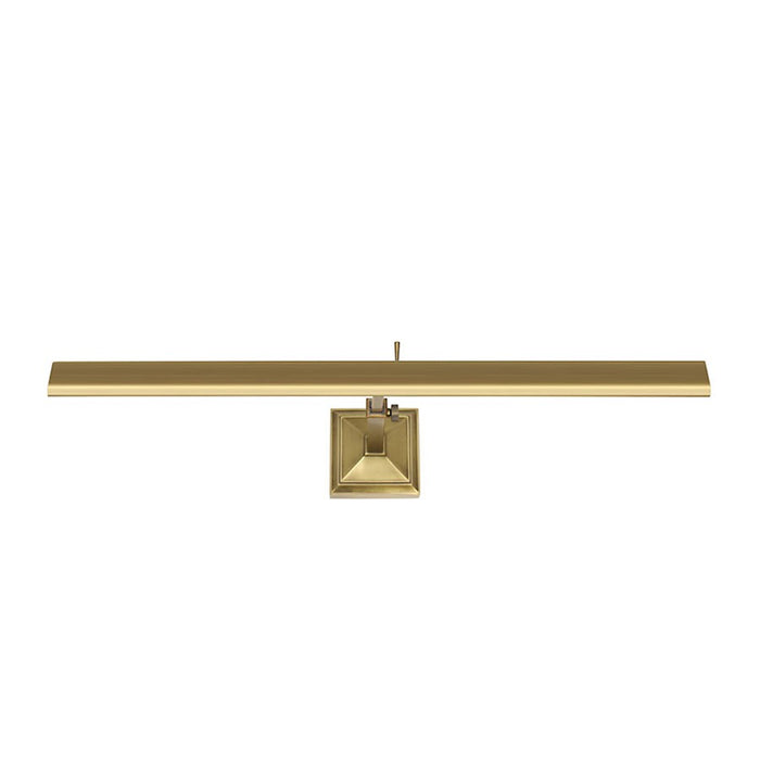 dweLED Hemmingway 24" LED 1 Light Picture Light 2700K, Brass/Frost
