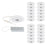 WAC Lotos 1Lt 2" LED Round Recessed Kit, Pack of 24, FWH - R2ERAR-W930-WT-24