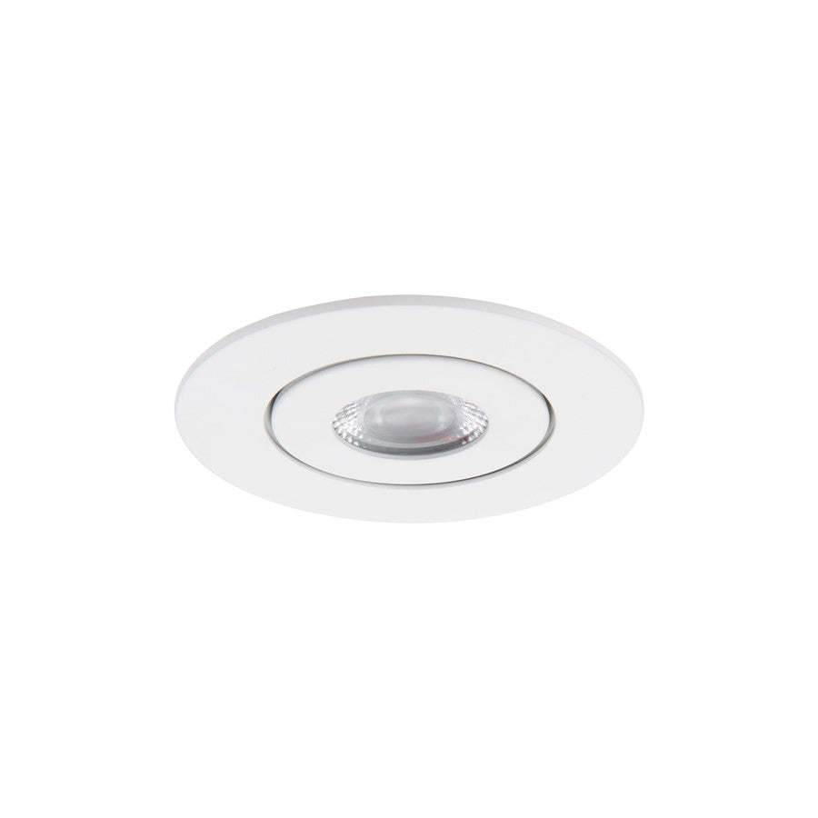 WAC Lotos 1Lt 2" LED Round Recessed Kit, White/Frosted