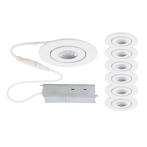 WAC Lotos 1Lt 2" LED Round Recessed Kit, Pack of 6, WH/Frost - R2ERAR-W930-WT-6