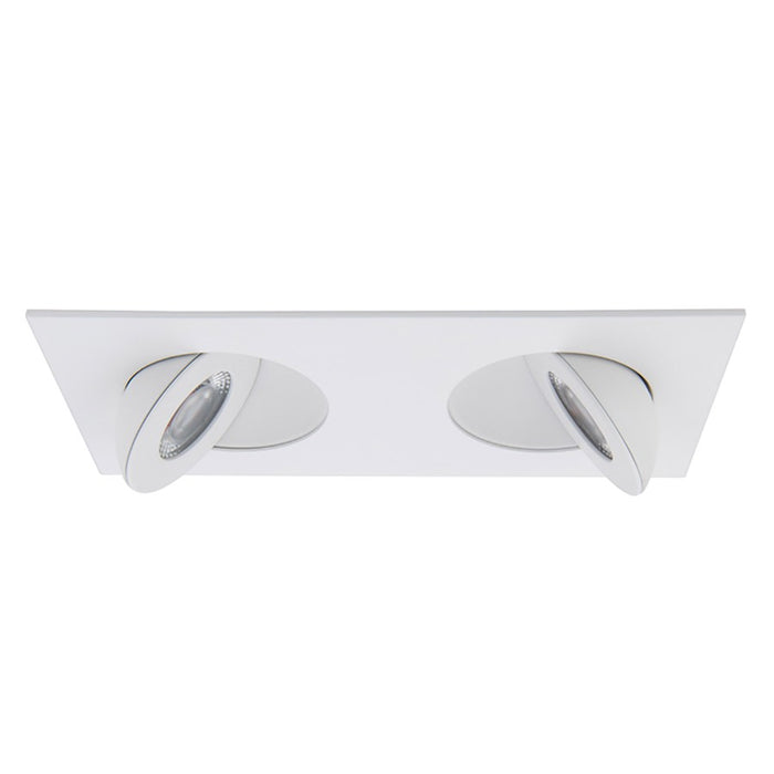 WAC Lotos 2Lt 2" LED Square Recessed Kit, White/Frosted