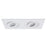 WAC Lotos 2Lt 2" LED Square Recessed Kit, White/Frosted