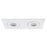 WAC Lotos 2Lt 2" LED Square Recessed Kit, White/Frosted