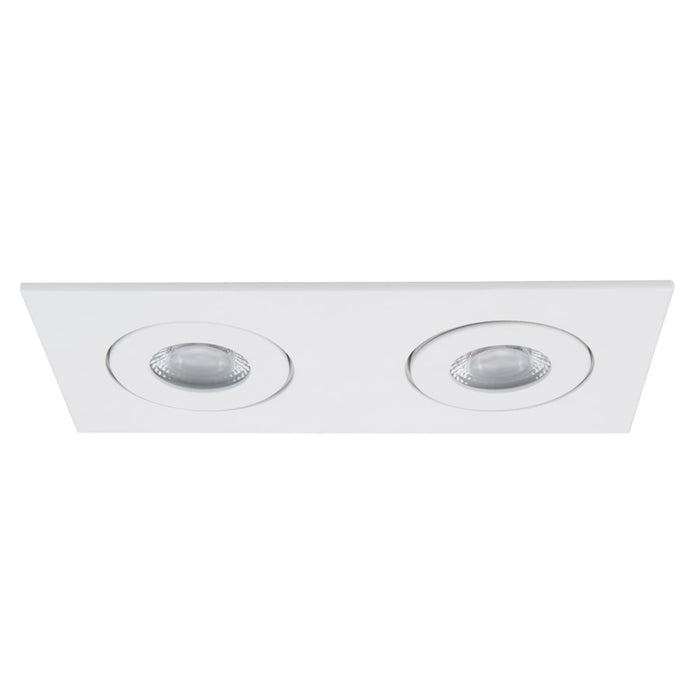 WAC Lotos 2Lt 2" LED Square Recessed Kit, White/Frosted