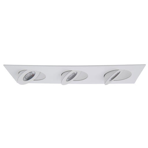 WAC Lotos 3Lt 2" LED Square Recessed Kit, White/Frosted