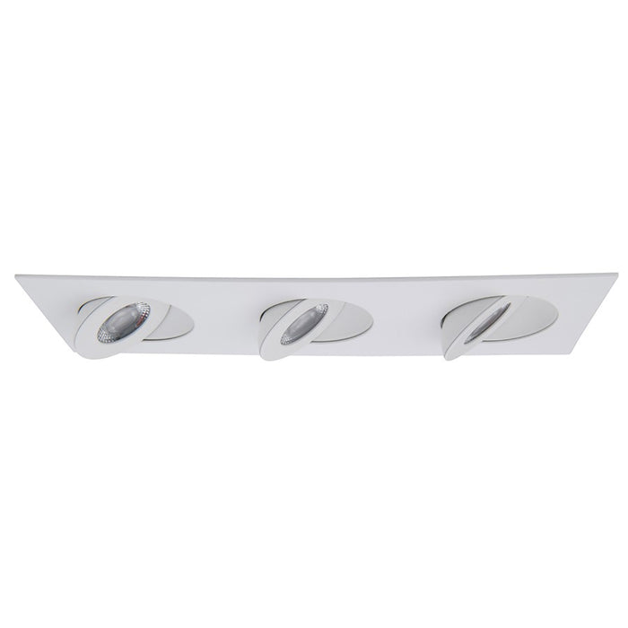 WAC Lotos 3Lt 2" LED Square Recessed Kit, White/Frosted