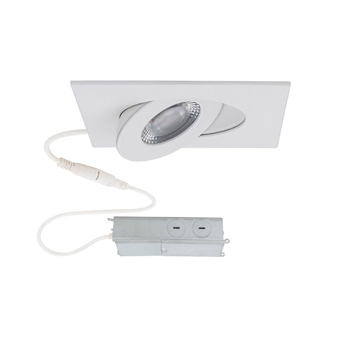 WAC Lotos 1Lt 2" LED Square Recessed Kit, White/Frosted - R2ESAR-W930-WT
