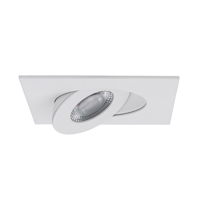 WAC Lotos 1Lt 2" LED Square Recessed Kit, White/Frosted