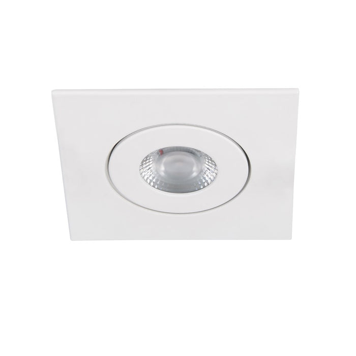 WAC Lotos 1Lt 2" LED Square Recessed Kit, White/Frosted