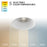 WAC Kenric RAL 1Lt 3.5" Selectable LED Recessed Kit, White/White