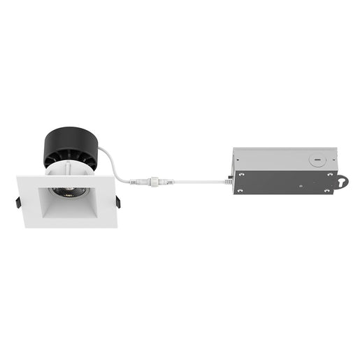 WAC Kenric SAT 1Lt 3.5" Selectable LED Recessed Kit, White/White - R3JSAT-WCS-WT