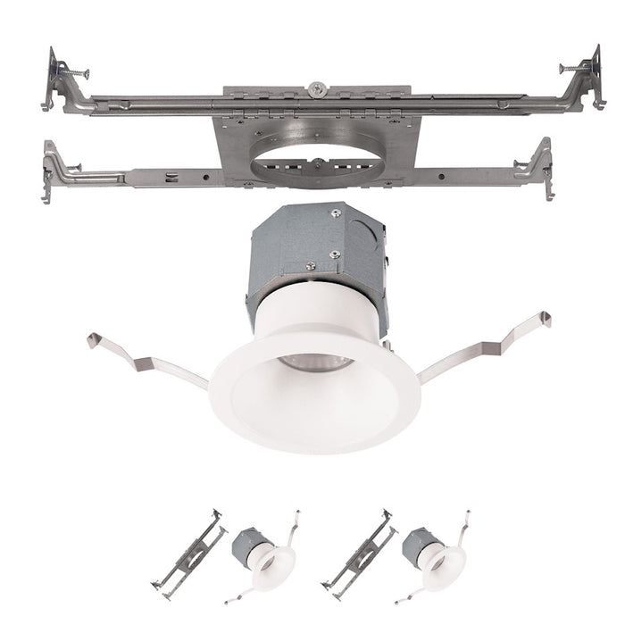 WAC Lighting Pop-in 4" LED RD NC Recessed, White