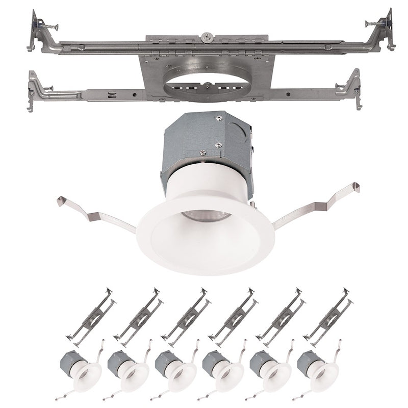 WAC Lighting Pop-in 4" LED RD NC Recessed, White